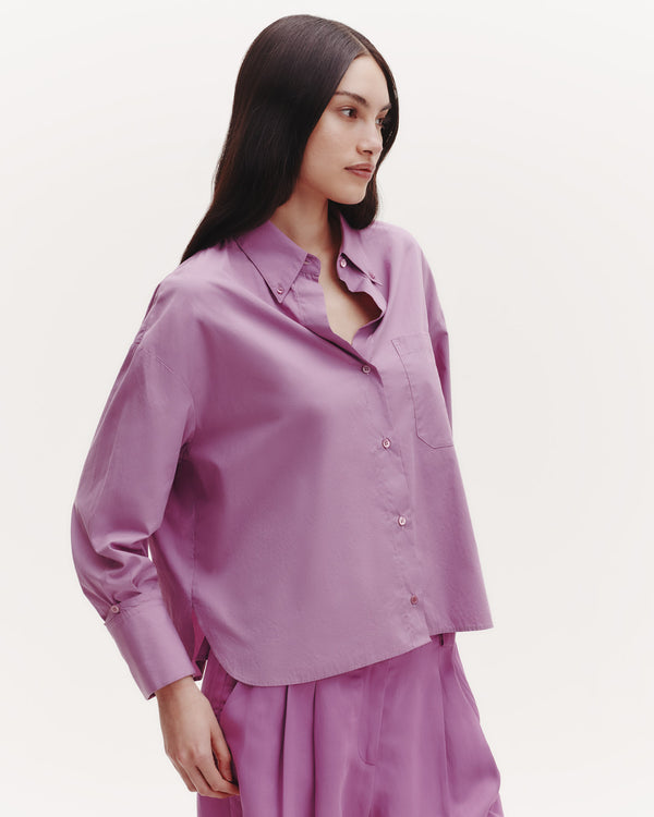 TWP Lilac J.D. Shirt in Superfine Cotton view 3