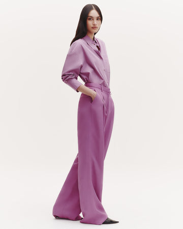 TWP Lilac Sulli Pant in Coated Viscose Linen view 2