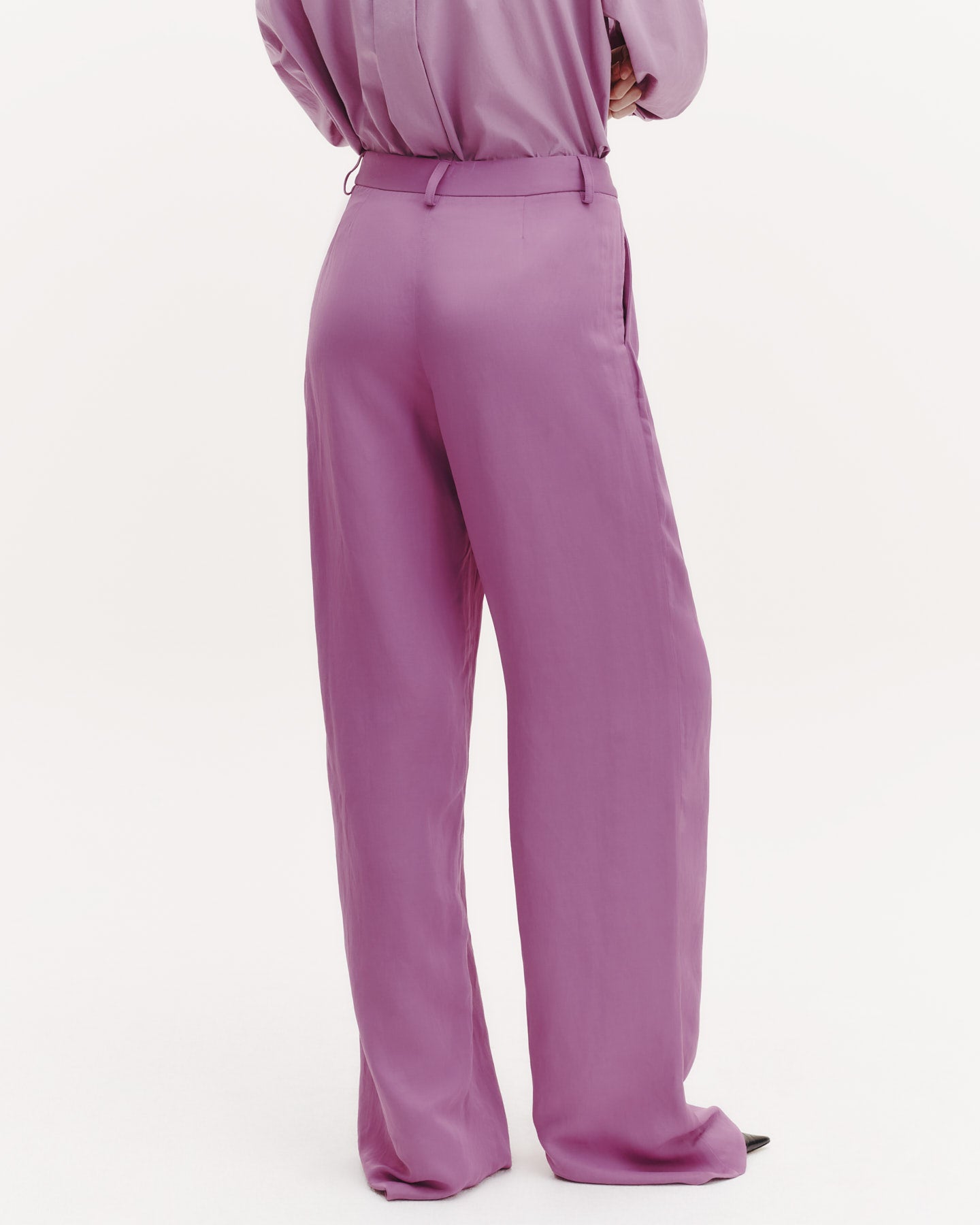 TWP Lilac Sulli Pant in Coated Viscose Linen view 4