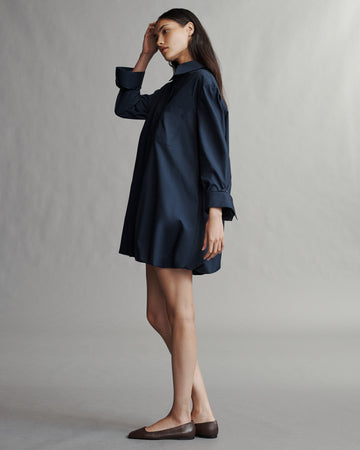 TWP Midnight Lunch At Loulou Dress in Cotton Shirting view 5