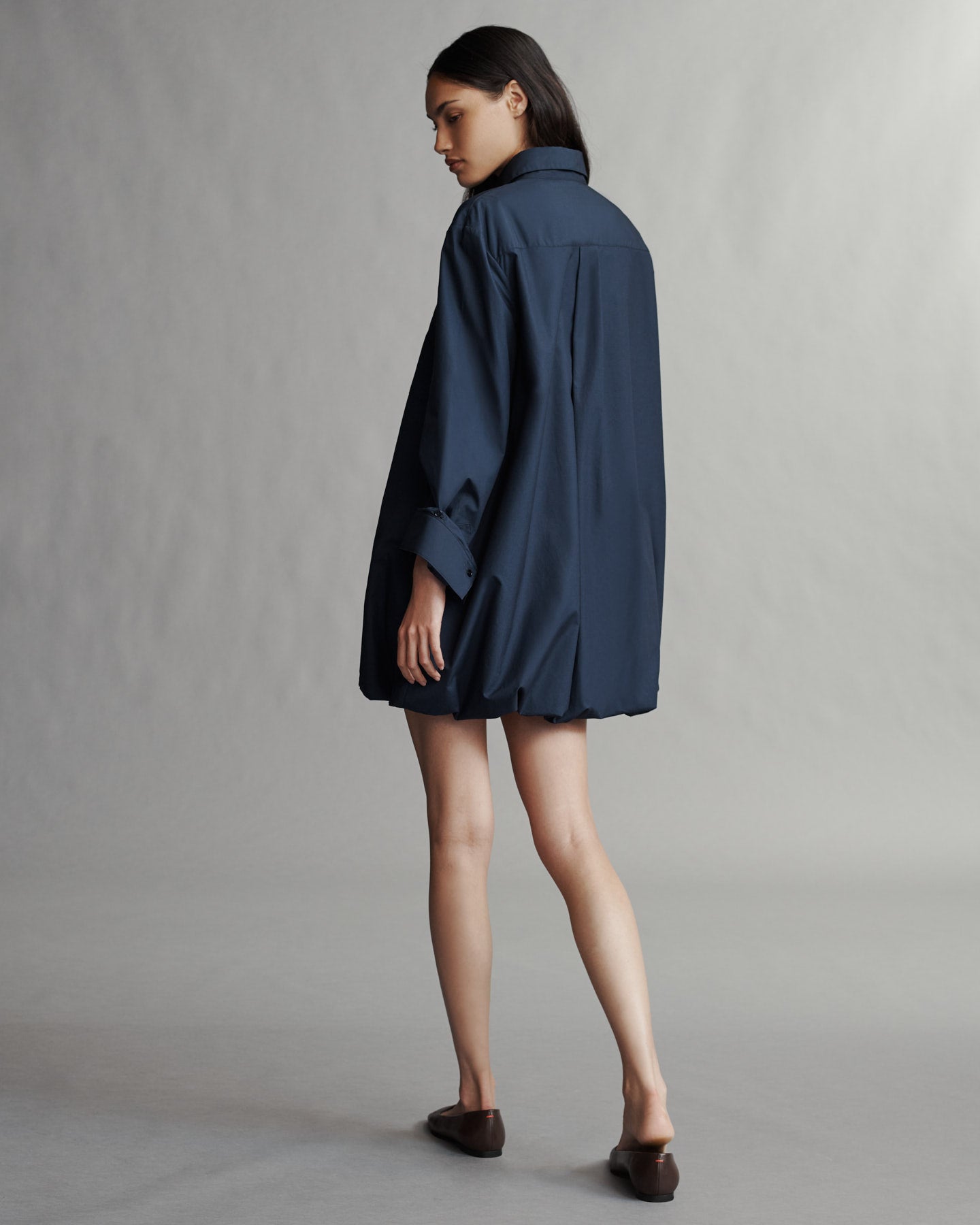 TWP Midnight Lunch At Loulou Dress in Cotton Shirting view 2