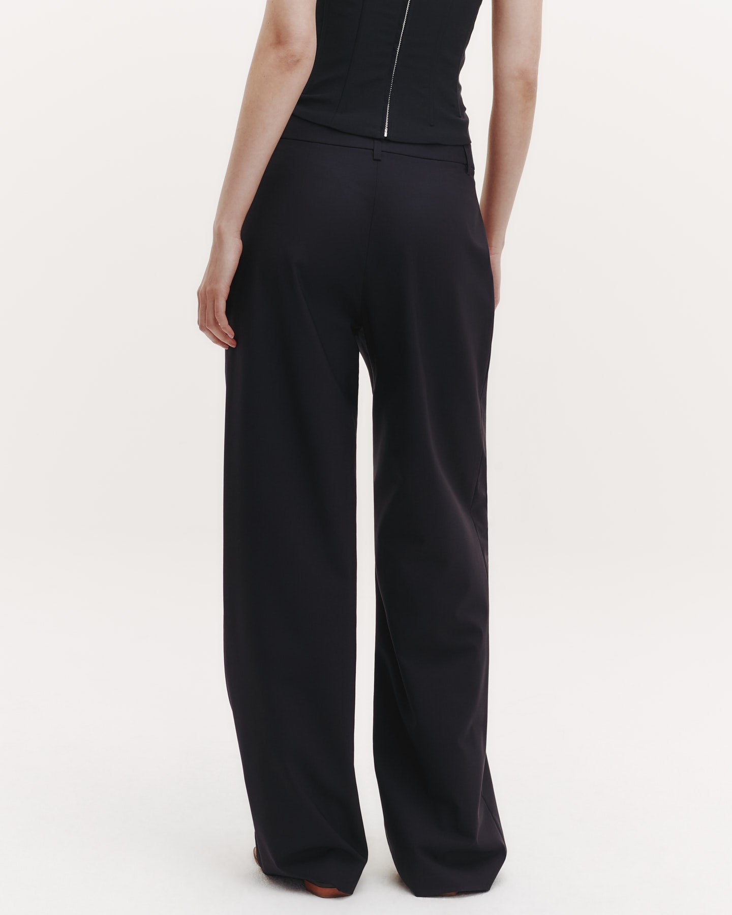 TWP Midnight Sulli Pant in Ultrafine Stretch Suiting view 3