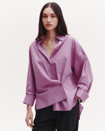 TWP Lilac Earl Shirt in Superfine Cotton view 7