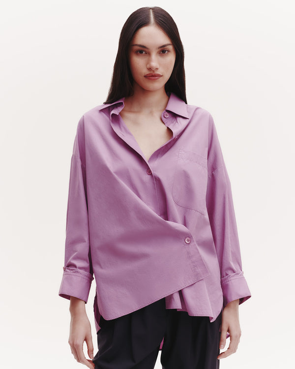 TWP Lilac Earl Shirt in Superfine Cotton view 7