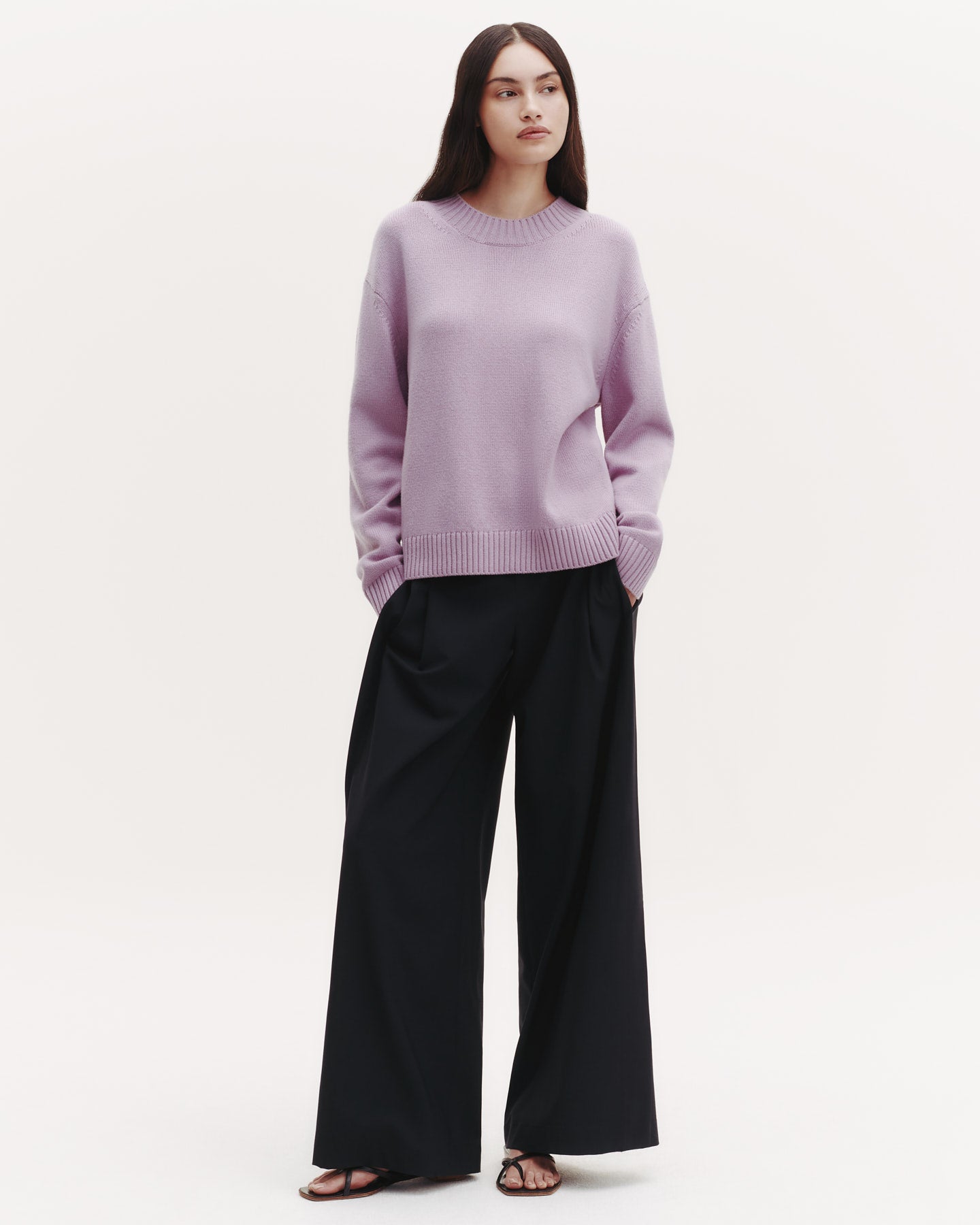 TWP Lilac Boy Crewneck in Cashmere view 2