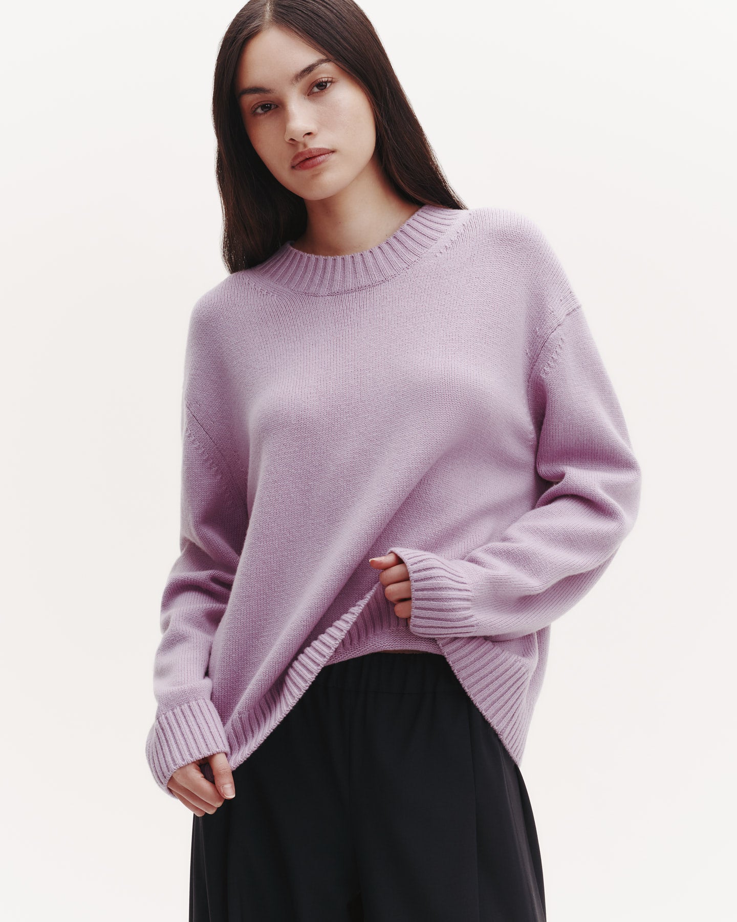 TWP Lilac Boy Crewneck in Cashmere view 1