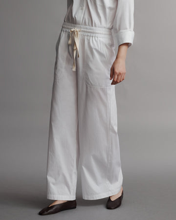 TWP White Main Street Pant in Vintage Washed Cotton Poplin view 2