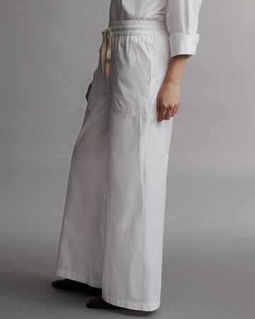 TWP White Main Street Pant in Vintage Washed Cotton Poplin view 5