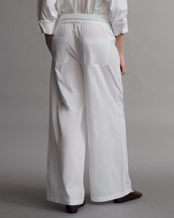 TWP White Main Street Pant in Vintage Washed Cotton Poplin view 6