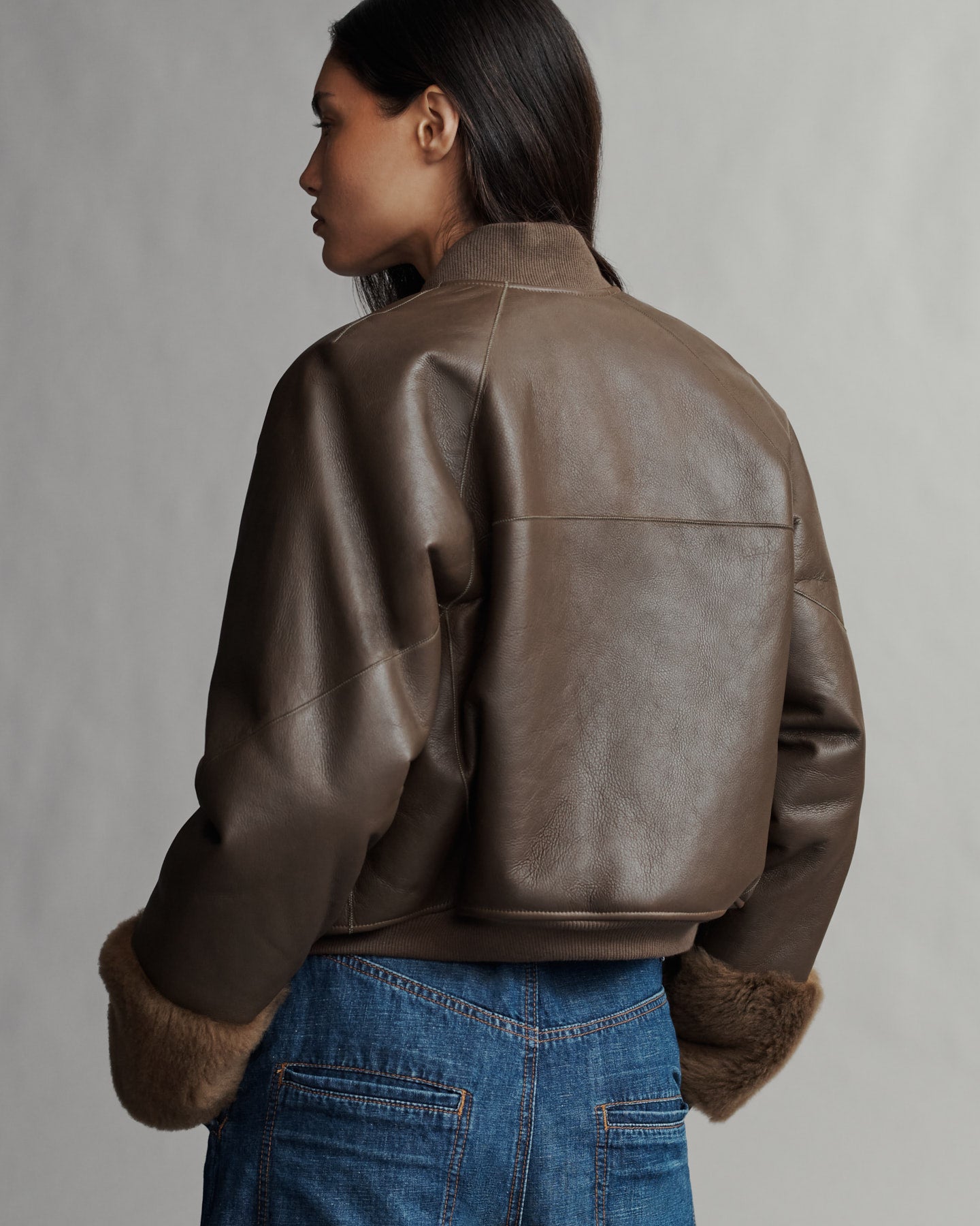 TWP Fudge Nathalie Jacket in Shearling view 2