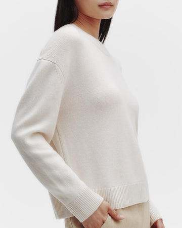 TWP Ivory Boy Crewneck in Cashmere view 27