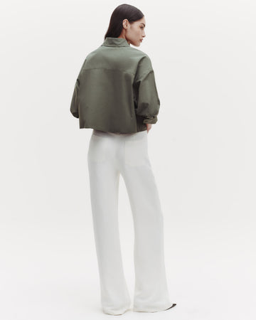 TWP Bone Howard Pant in Coated Viscose Linen view 6