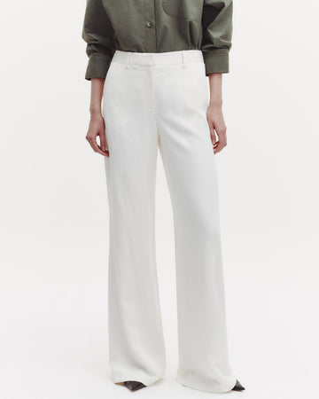 TWP Bone Howard Pant in Coated Viscose Linen view 2