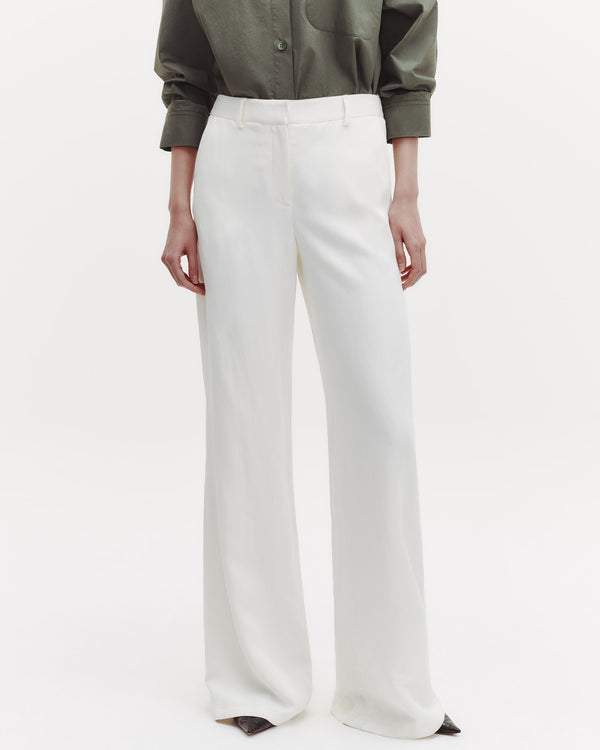 TWP Bone Howard Pant in Coated Viscose Linen view 1