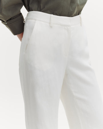 TWP Bone Howard Pant in Coated Viscose Linen view 3