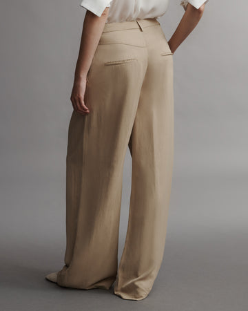 TWP Travertine Greene St. Pant in Coated Viscose Linen view 4