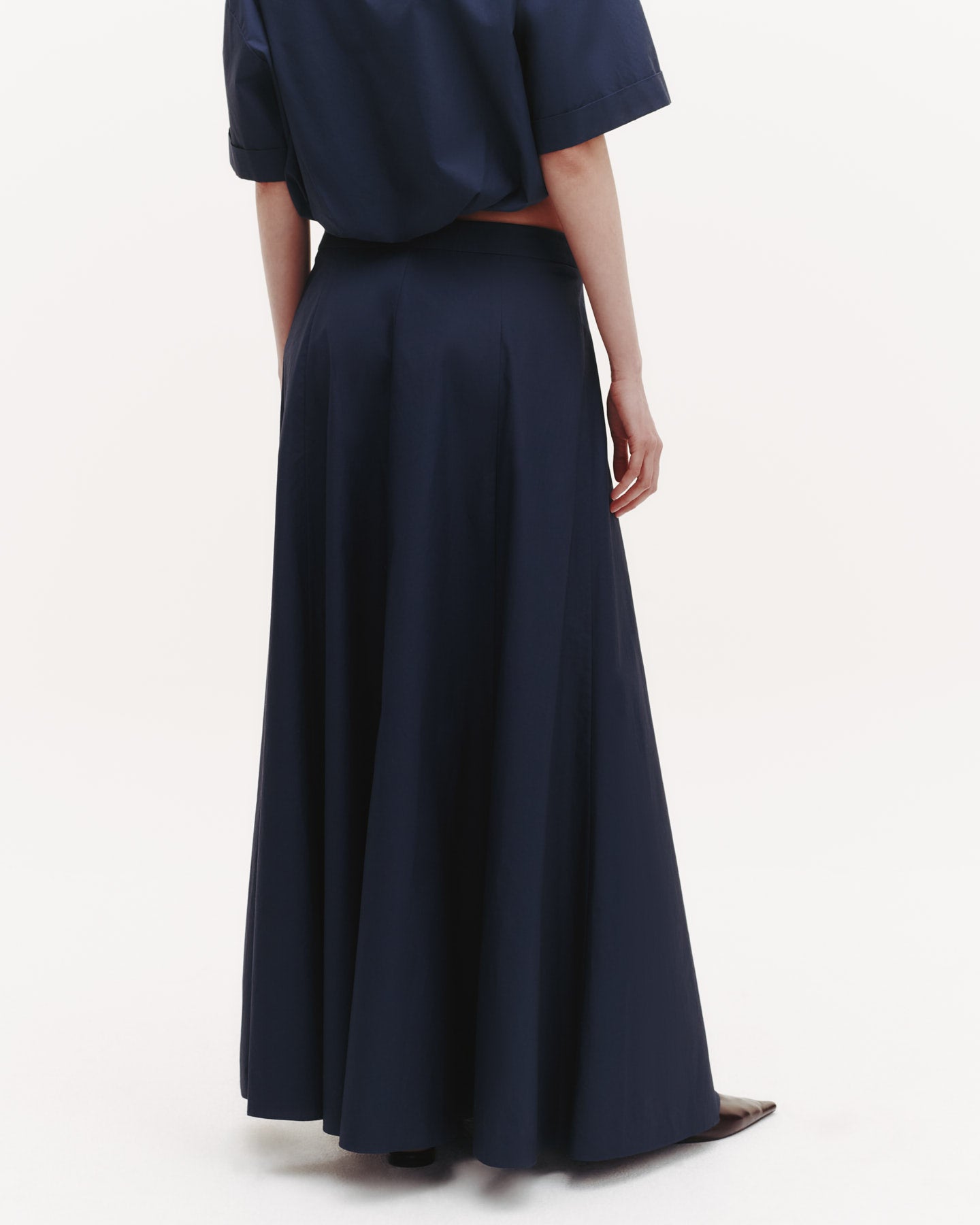 TWP Midnight Cecelia's Skirt in Cotton Poplin view 4