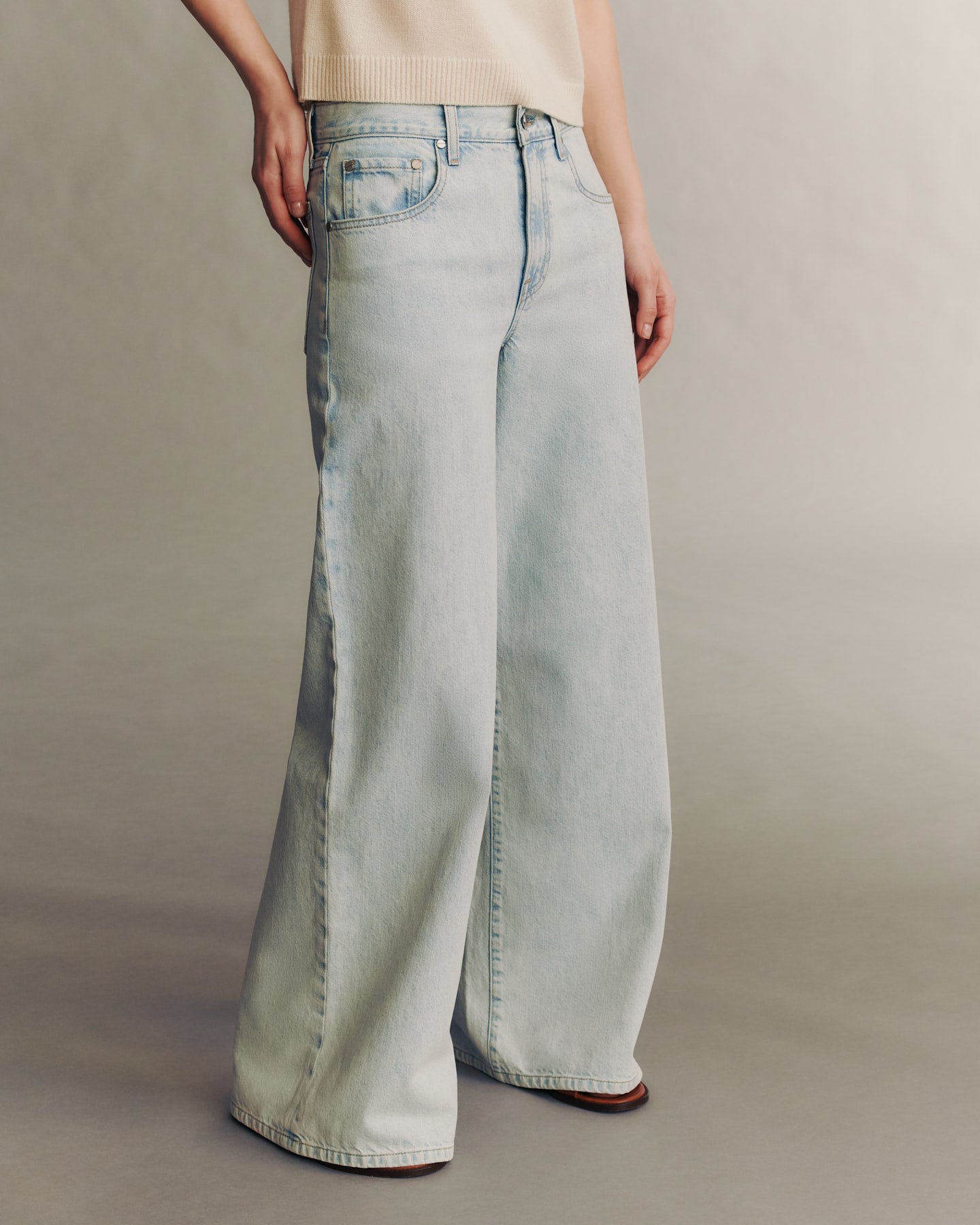 TWP Light wash Tiny Dancer Jean in Light Wash Denim view 1