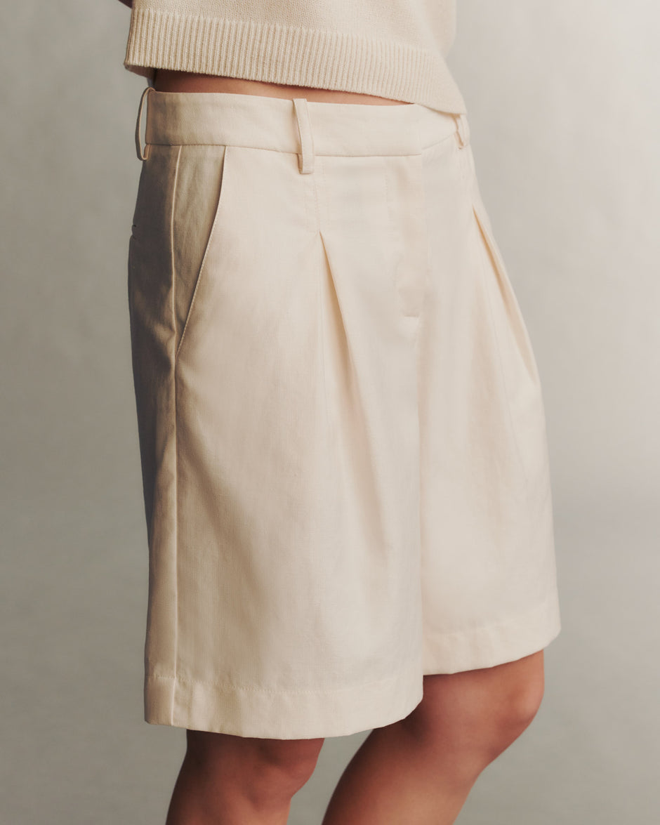 TWP Bone St. George Short in Cotton Linen view 5