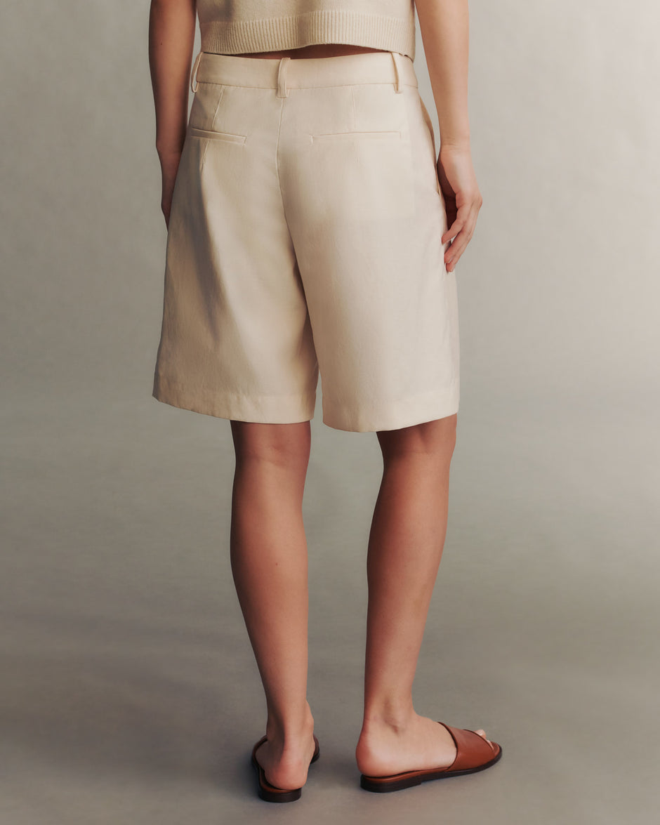 TWP Bone St. George Short in Cotton Linen view 6
