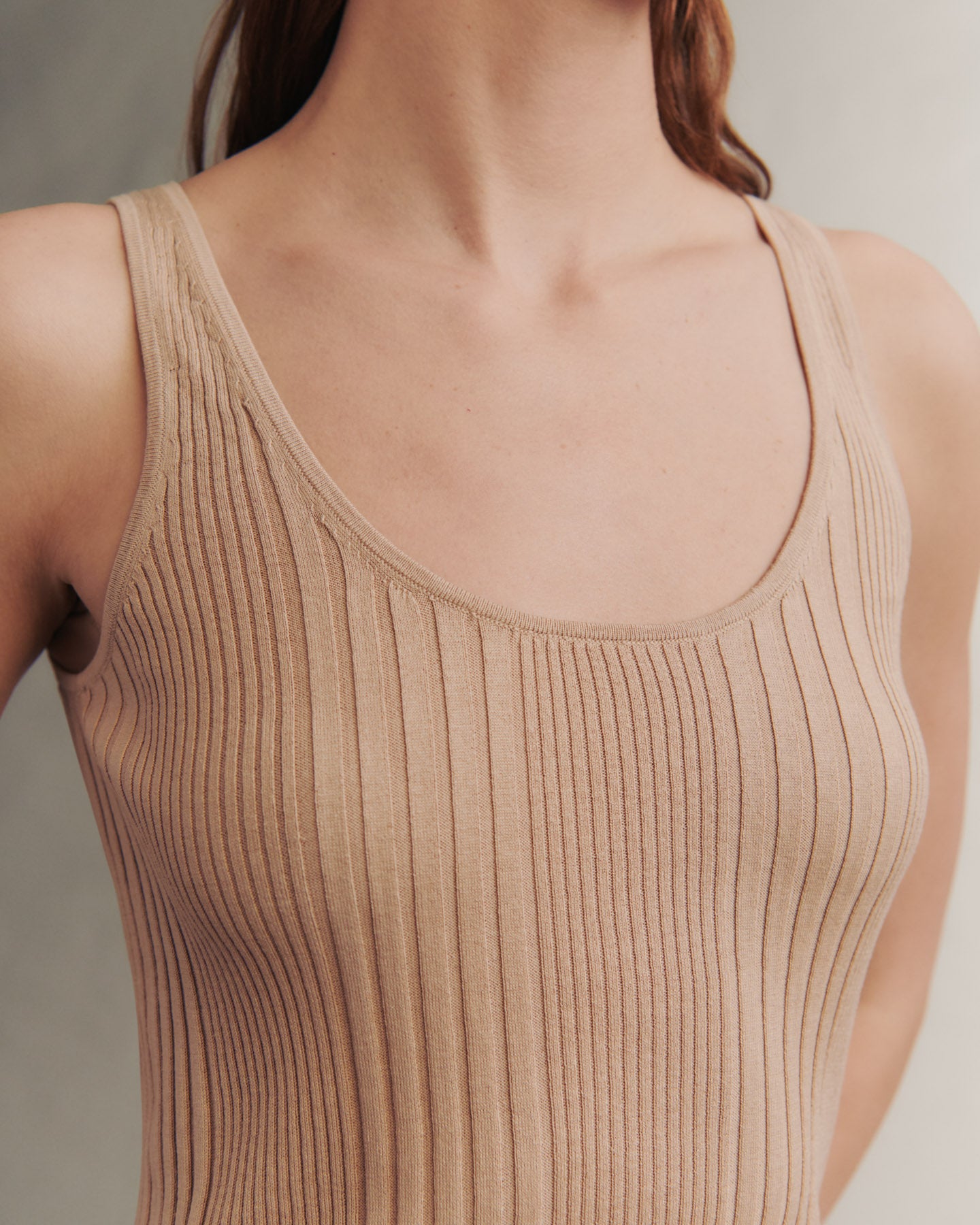 TWP Tan Second Base Top in Silk & Cotton view 2
