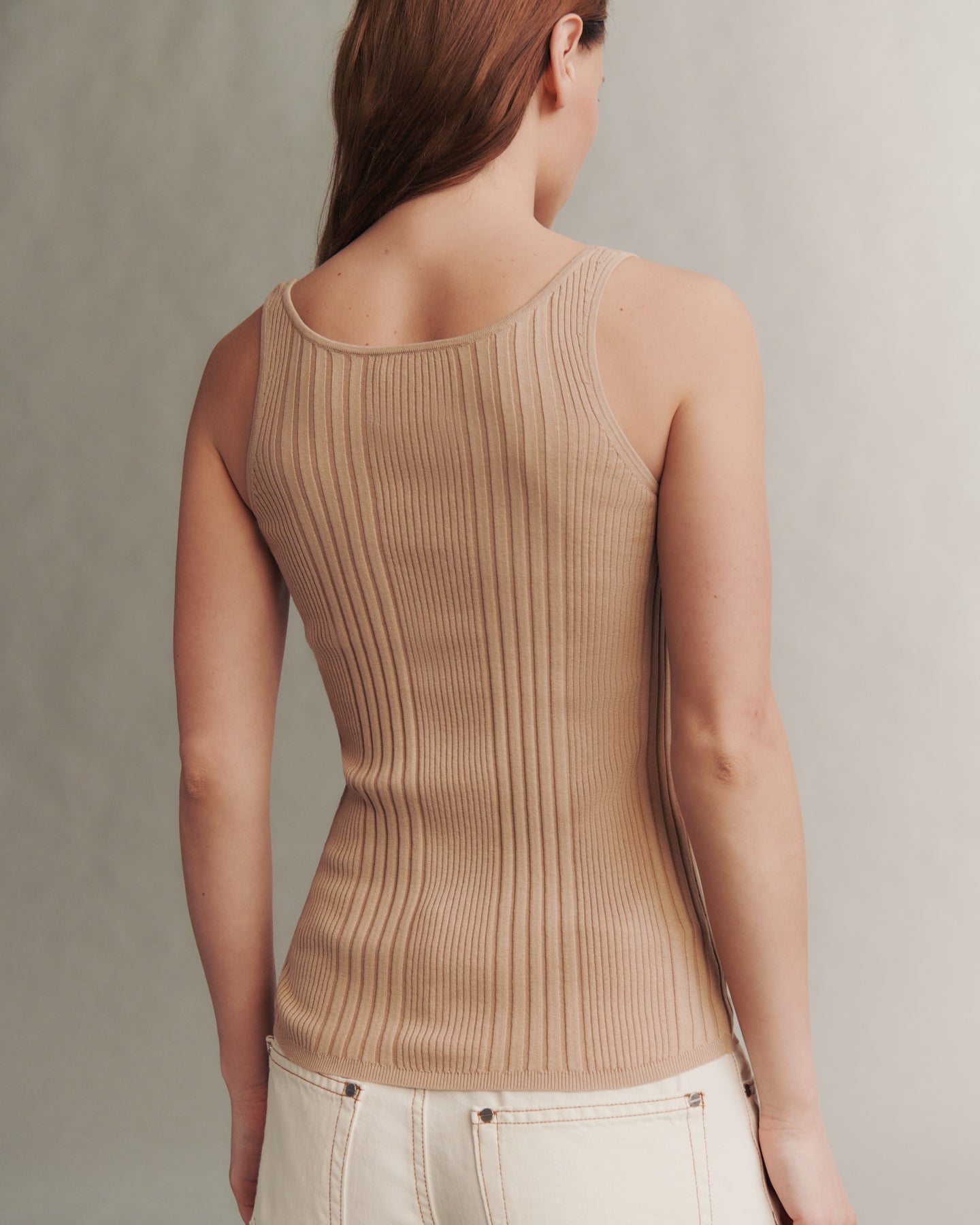 TWP Tan Second Base Top in Silk & Cotton view 4