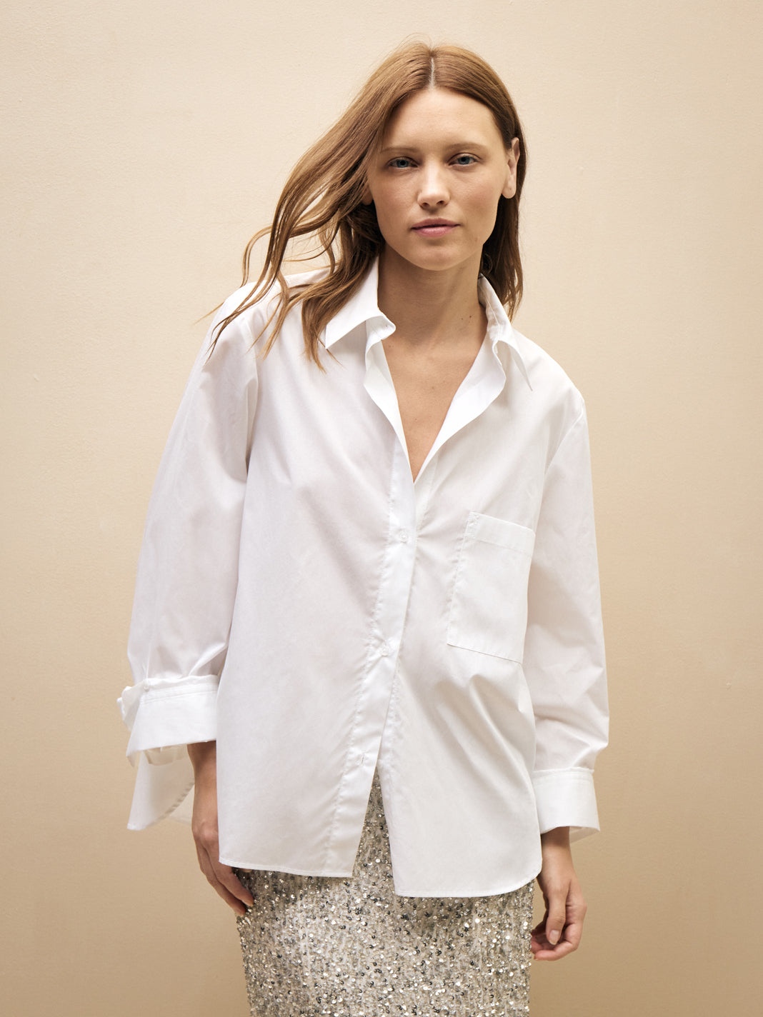 White New Morning After Shirt in Superfine Cotton | TWP