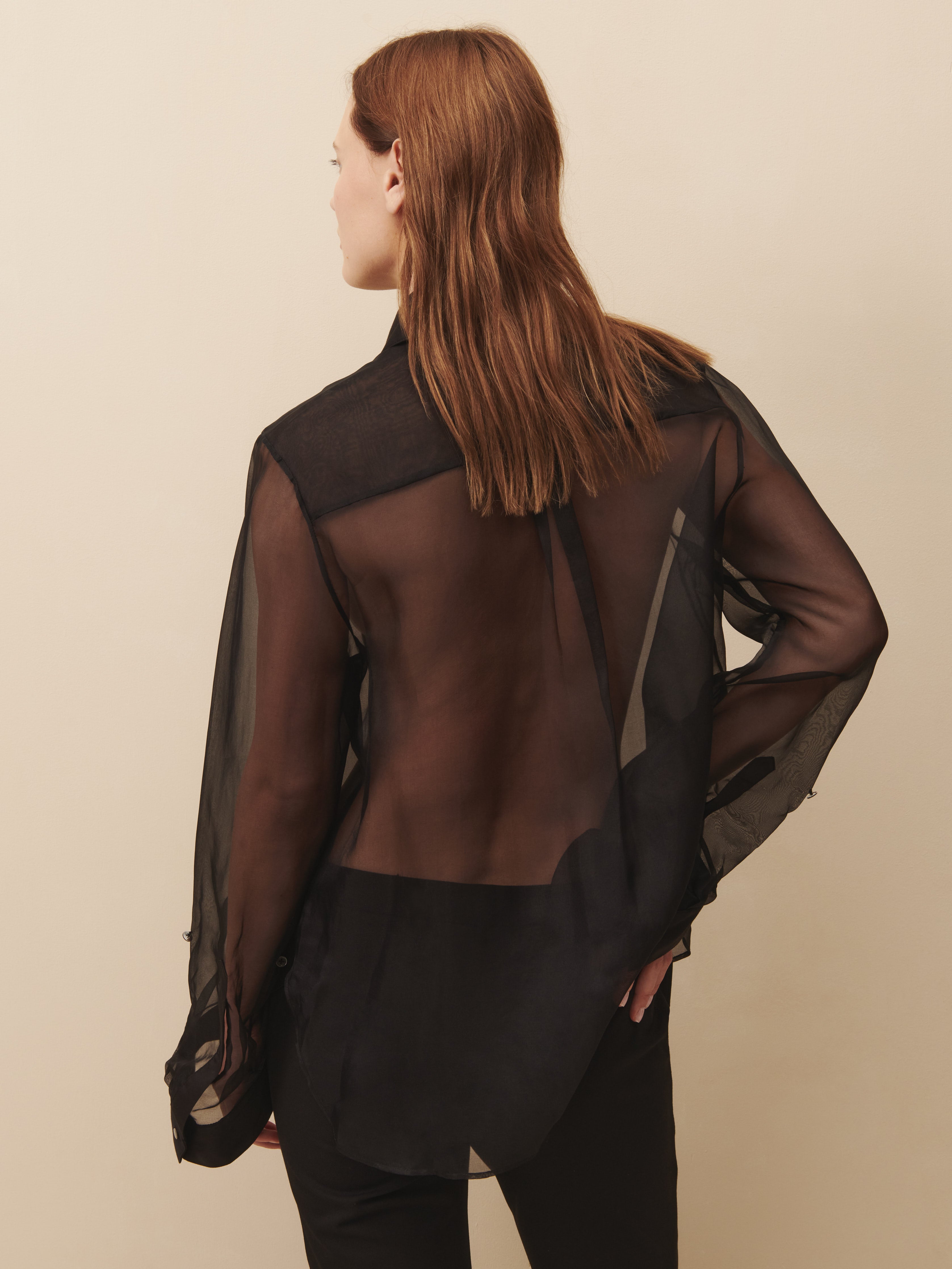 herlipto Cotton-blend Voile Sheer Shirt 割引卸売