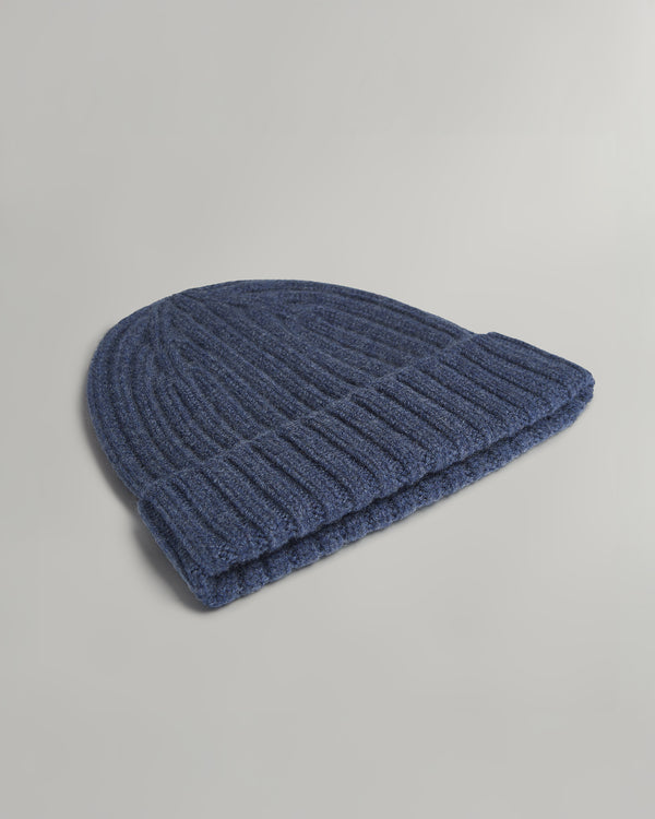 TWP Indigo Cashmere Beanie view 2