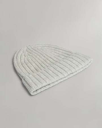 TWP Light heather grey Cashmere Beanie view 3