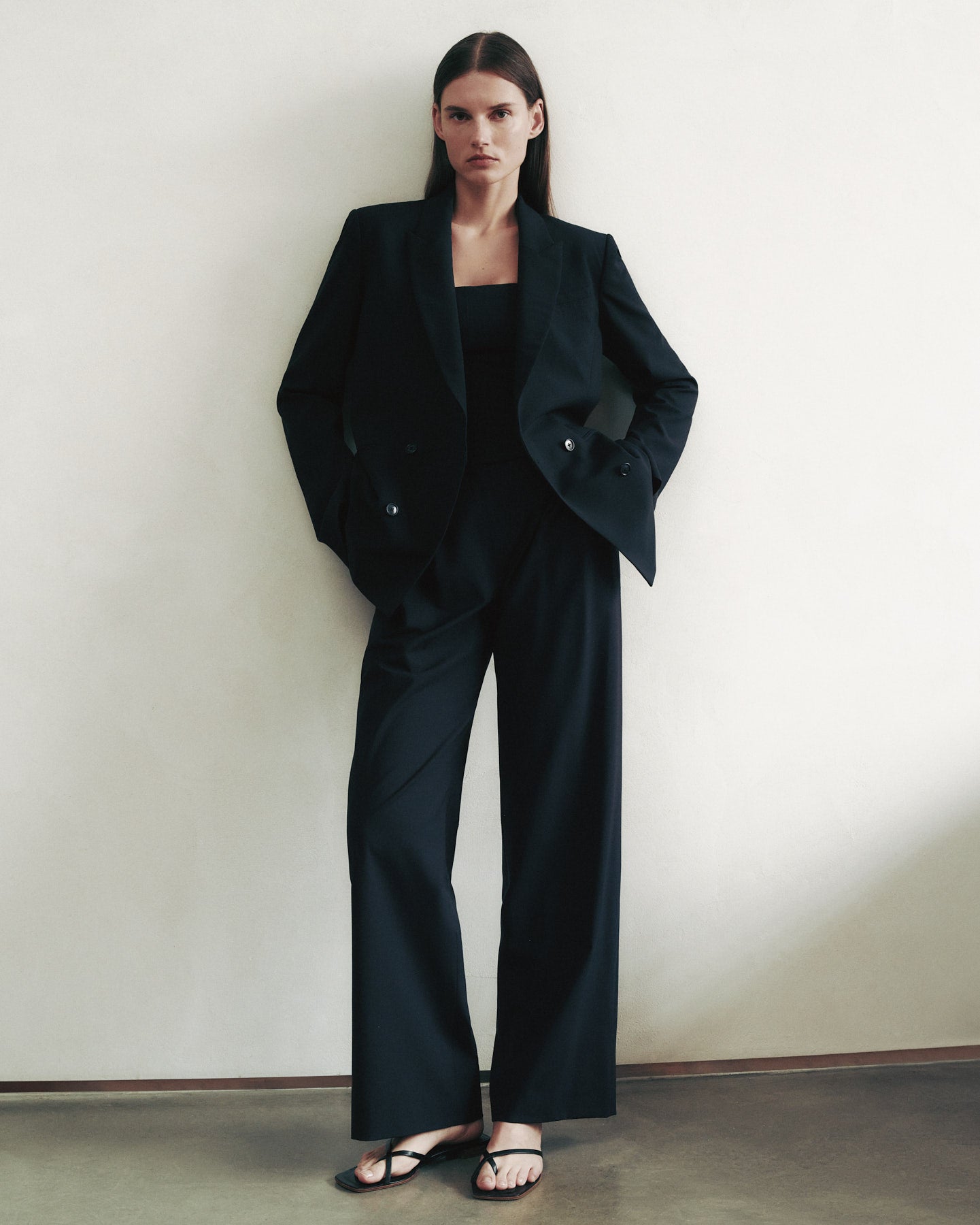 TWP Midnight Sulli Pant in Ultrafine Stretch Suiting view 6