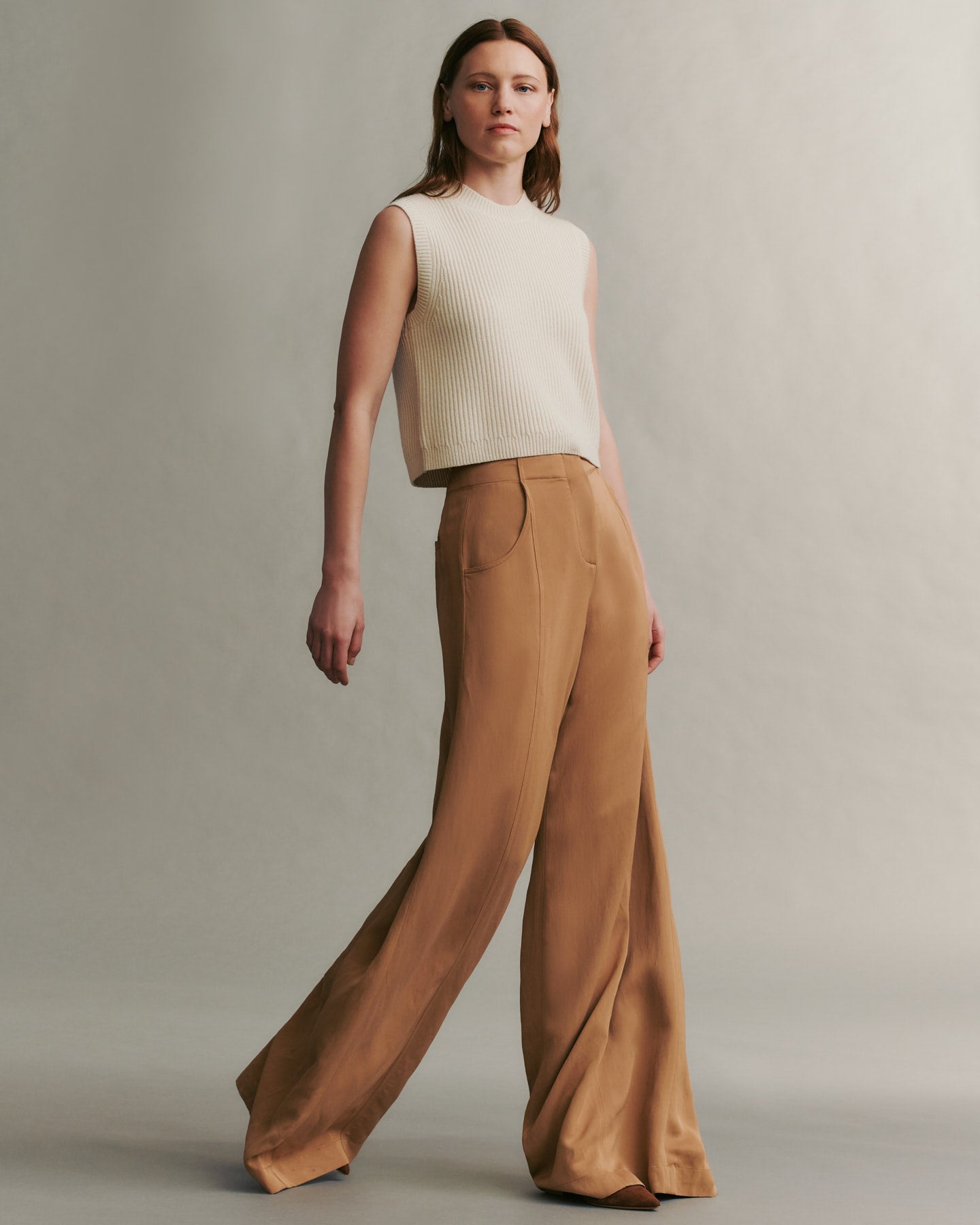 TWP Cartouche Demie Pant in Coated Viscose Linen view 4