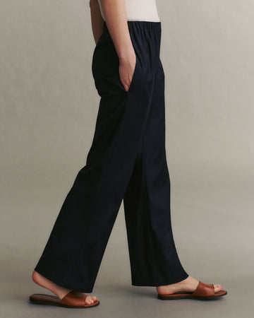 TWP Midnight Jillian Sweatpant in Chintzed Wool view 2