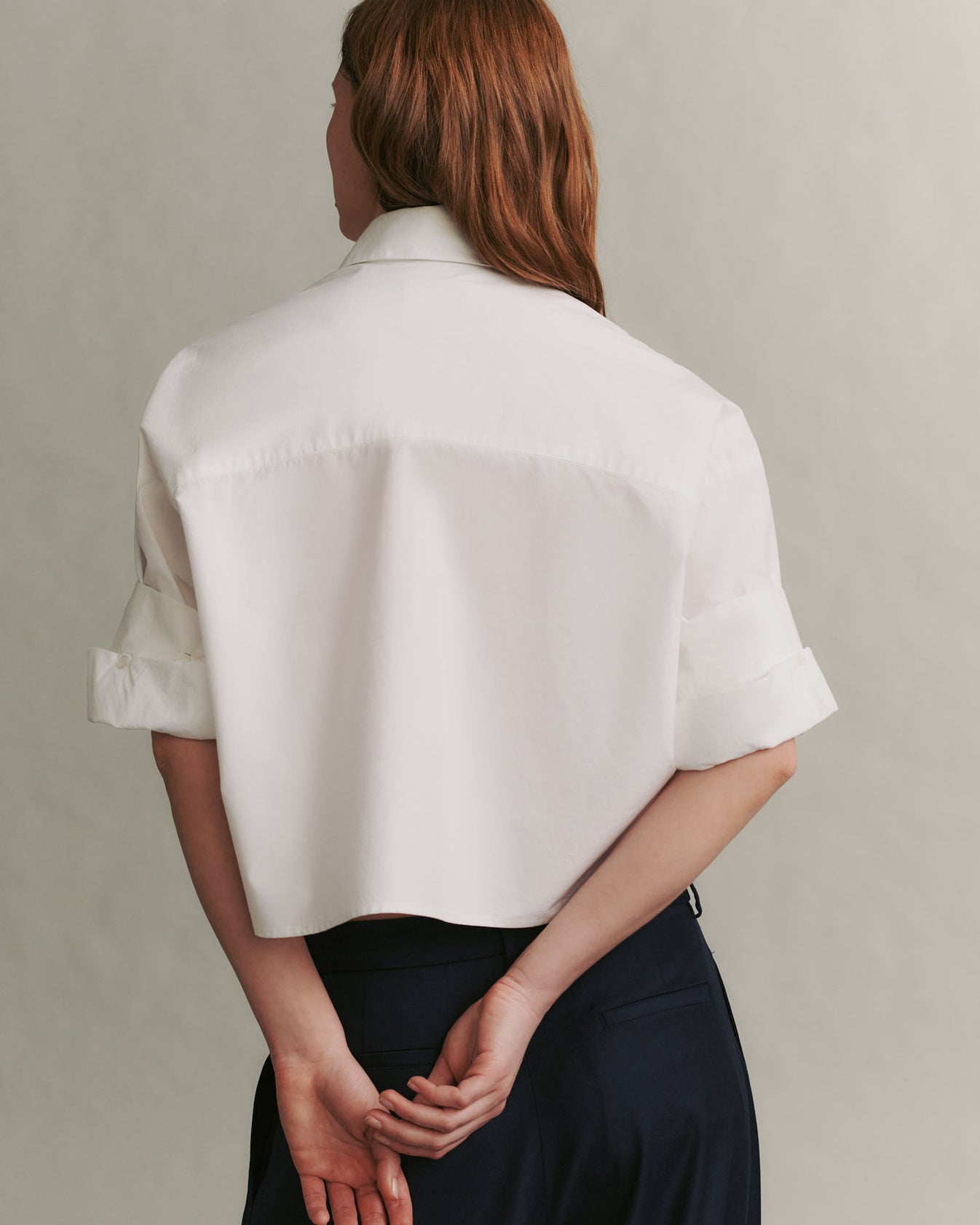 TWP White Next Ex Shirt in Cotton Shirting view 1