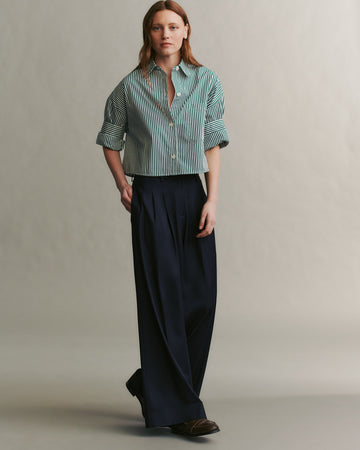 TWP Midnight Averyl Pant in Chintzed Wool view 5