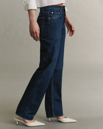 TWP Dark wash Soda Pop Jean in Dark Wash Denim view 6